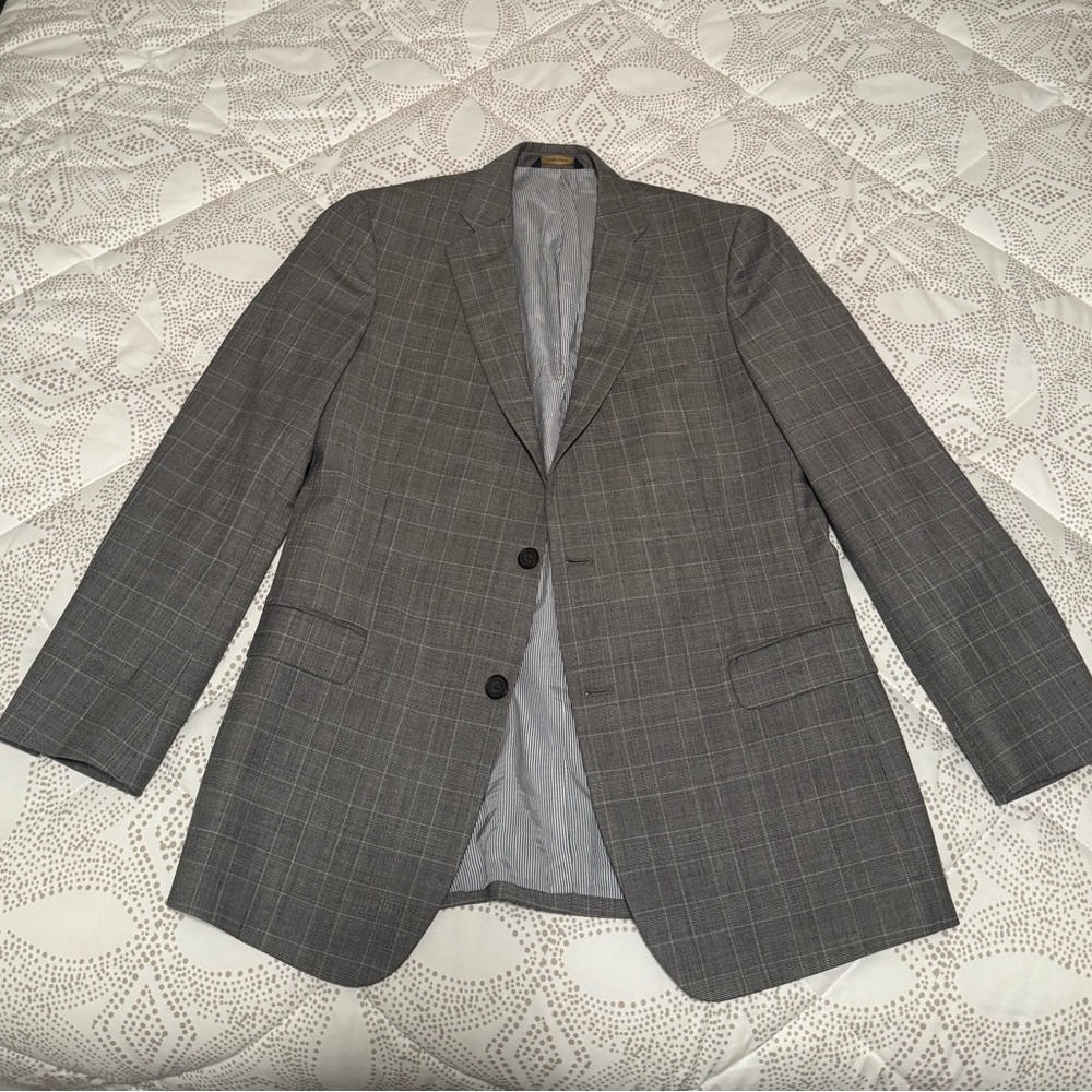 Brooks Brothers Charcoal Plaid Blazer